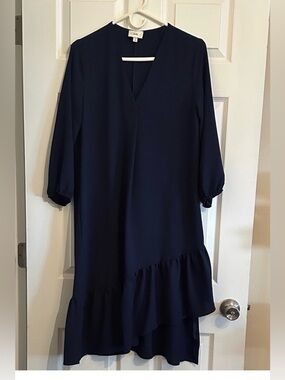 nlt asymmetrical hemline dress
